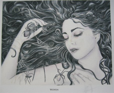 WOVEN large signed art print by Alexandra Dawe