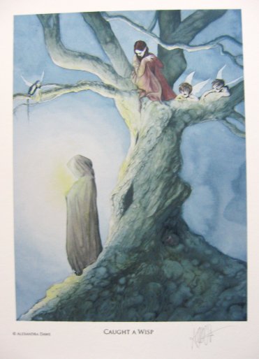 CAUGHT A WISP large signed art print by Alexandra Dawe