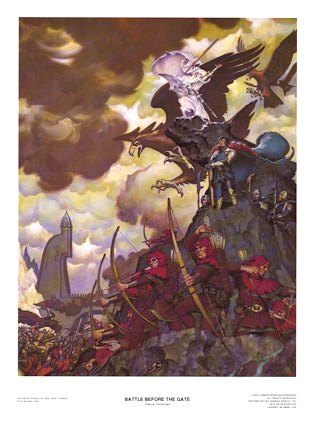 BATTLE BEFORE THE GATE by Stephen Hickman