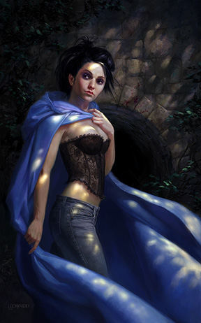 Blue Cloak signed art print by Todd Lockwood
