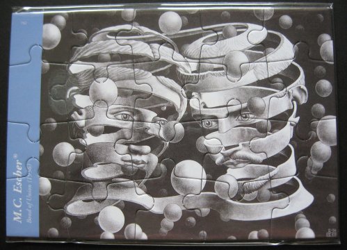 BOND OF UNION Jigsaw Greeting Card by MC Escher