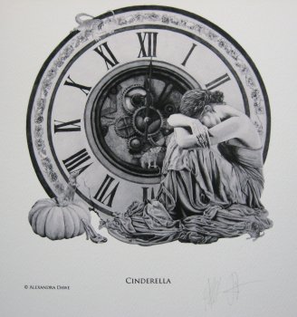 CINDERELLA large signed art print by Alexandra Dawe
