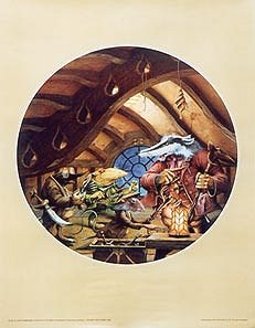 THE FORMIDABLE FOUR (WIND IN THE WILLOWS) POSTER by Rodney Matthews
