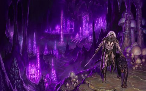 HOMELAND large Drizzt signed print by Todd Lockwood