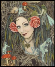 IN THE WILD WOOD large signed art print by Alexandra Dawe