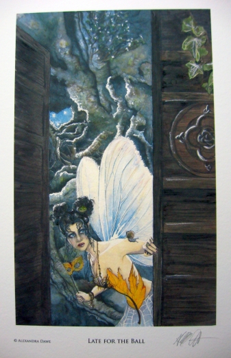 LATE FOR THE BALL large signed art print by Alexandra Dawe
