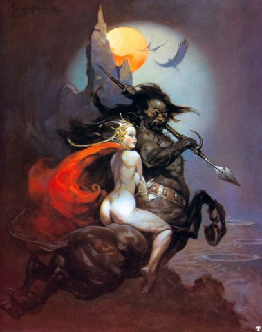 MOON MAID by Frank Frazetta