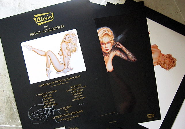 Olivia 1993 Pin-Up Collection Folio Contents
