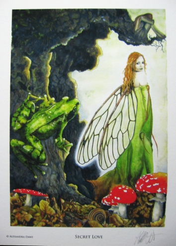 SECRET LOVE large signed art print by Alexandra Dawe