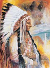 NATIVE AMERICAN INDIANS FOIL PRINTS