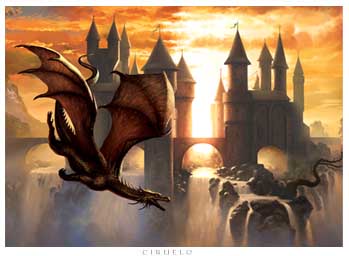 SUNSET DRAGON by Ciruelo Cabral