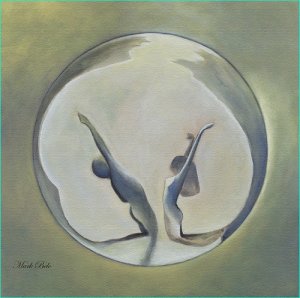 The Couple canvas print by Mark Belo