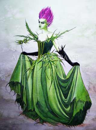 THISTLE large signed art print by Alexandra Dawe