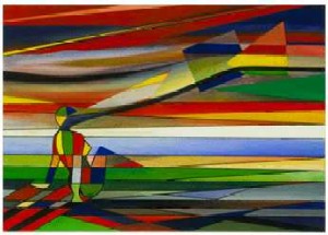 WOMAN ON BEACH by Mordehai Belo