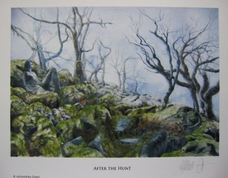AFTER THE HUNT large signed art print by Alexandra Dawe