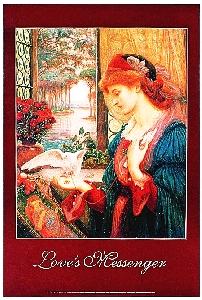 LOVES MESSENGER poster by Marie Spartali Stillman