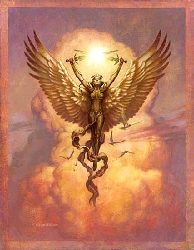 ANGEL OF LIGHT Limited Edition signed print by Todd Lockwood