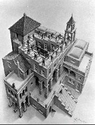 ASCENDING & DESCENDING (small) by MC Escher