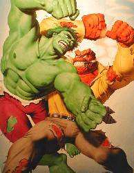 THE HULK FIGHTS THE THING by Fastner & Larson