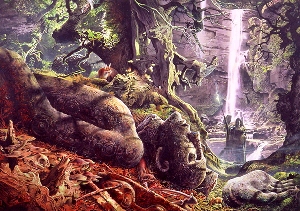 MERLINS WOOD Signed Print by Geoff Taylor