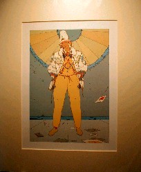 Moebius Starwatcher mounted print