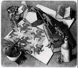 REPTILES (small) by MC Escher