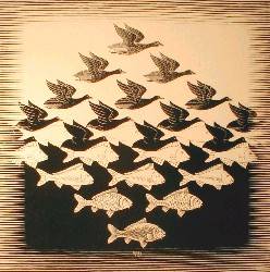 SEA & SKY by MC Escher