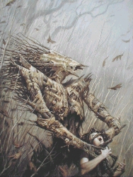SPELL RUNE GOLEM signed print by Todd Lockwood