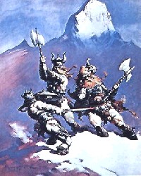 SNOW GIANTS by Frank Frazetta