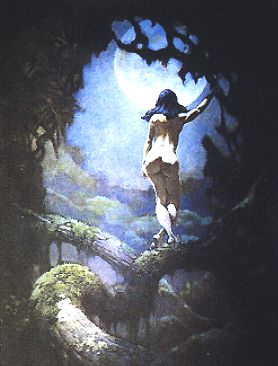 MOON RAPTURE by Frank Frazetta
