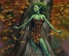 RUSHWOOD DRYAD signed print by Todd Lockwood