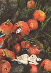 WINDFALLEN large signed art print by Alexandra Dawe
